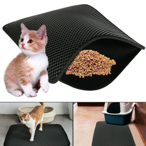 Cat Litter Mat - Waterproof Non Slip Kitty Litter Mat