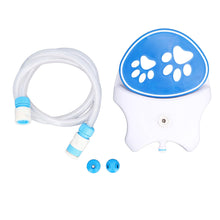 Outdoor Step-On Dog Water Fountain - Auto Sprinkler and Activated Dispenser With Hose for Cats and Dogs