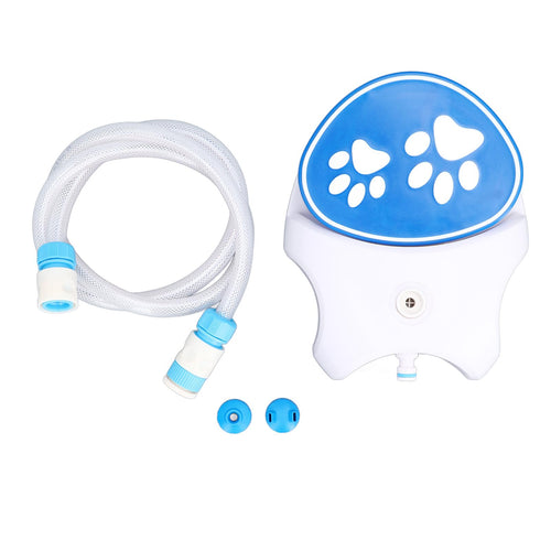 Outdoor Step-On Dog Water Fountain - Auto Sprinkler and Activated Dispenser With Hose for Cats and Dogs