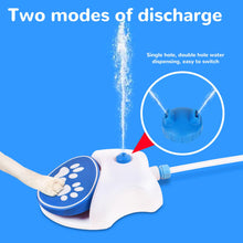 Outdoor Step-On Dog Water Fountain - Auto Sprinkler and Activated Dispenser With Hose for Cats and Dogs