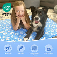 Rywell Dog Cooling Mat, Dog Cooling Mat Large 80 x 110cm, Arc-Chill Q-Max＞0.5 Endothermic Color-Changing Washable Pet Cooling Mat Large, Non-Toxic&Non-Slip