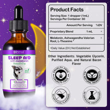 Fix-it Sleep Aid for dogs, melatonin formula in a 60 ml bottle, promotes relaxation and relieves anxiety.