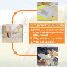 Cooling Vest for Dogs,Dog Cooling Jacket,Pet Cooling Vest,Breathable Mesh Ice Vest Adjustable Straps Cool Vest for Small Medium and Large Dogs (Light Gray, M)