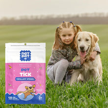 NATPAT Pet Tick Repellent Patches | Proven Natural Tick Protection for Dogs & Cats | Safe for Pets | Non-Toxic, Easy to Apply - 48 Patches - Locket Sold Separately