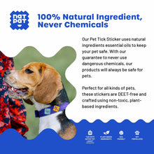 NATPAT Pet Tick Repellent Patches | Proven Natural Tick Protection for Dogs & Cats | Safe for Pets | Non-Toxic, Easy to Apply - 48 Patches - Locket Sold Separately