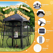 Rywell Extra Large Cat Enclosure features a strong patented hub and double-stitched seams, ideal for pet safety and play.
