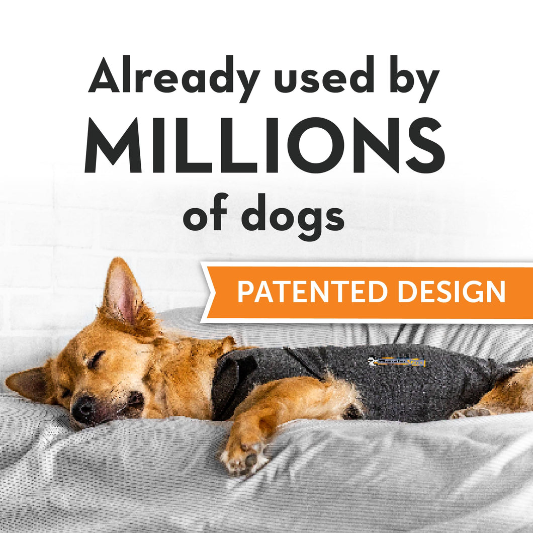 Thundershirt calming jacket for dogs in medium size, proven to reduce anxiety with patented design, used by millions.