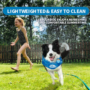 ALL FOR PAWS Chill Out Dog Ice Bandana, Instant Cooling Pet Bandana, Breathable Scarf Dog Cat Ice Collar for Summer, Small(11.8-14.4 inches)