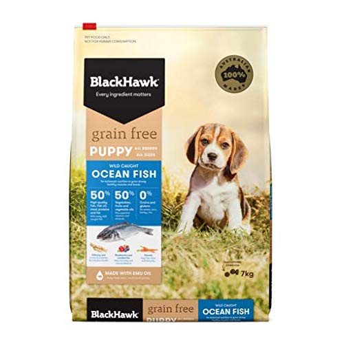 Black Hawk Grain Free Ocean Fish Puppy Food 7 kg, 7 Kilograms