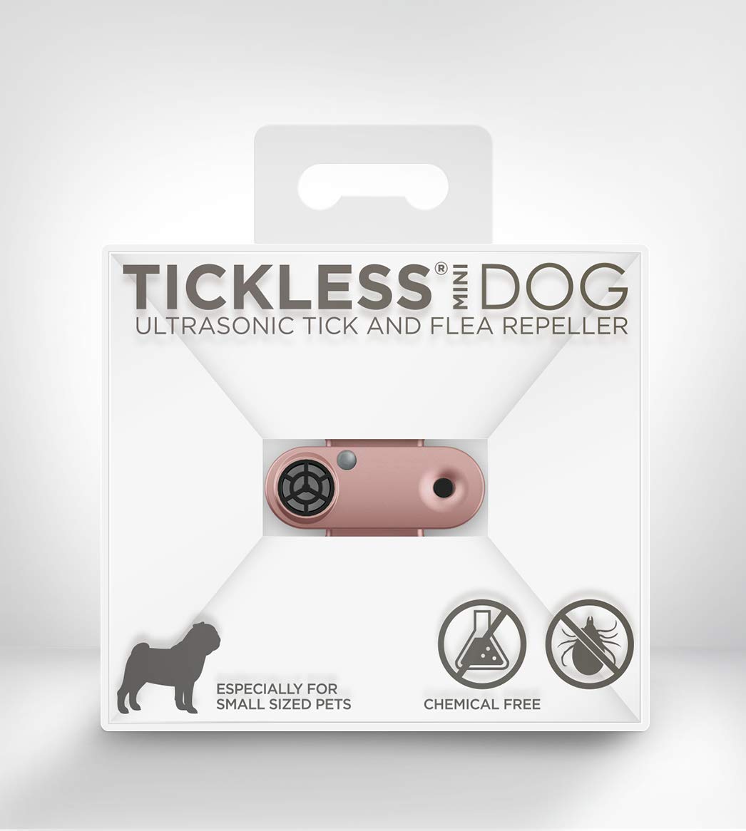 Tickless Mini Dog – Ultrasonic Natural Chemical-Free tick and flea Repeller - Rosegold