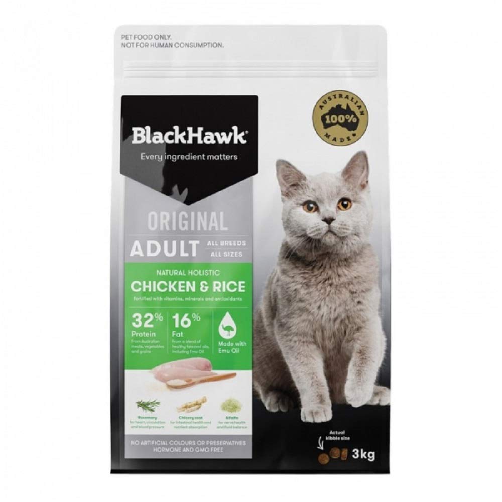 Black Hawk - Dry Cat Food, Chicken, Adult and Senior, 8kg