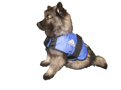 HyperKewl Evaporative Cooling Dog Coat, X-Small, Blue