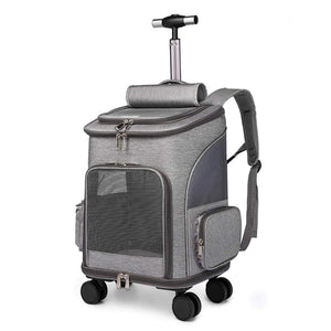 J&C Rolling Pet Carrier Pet Travel Carry Bags