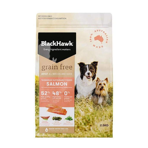 Black Hawk Grain Free Salmon Dog Food 7 kg, 7 Kilograms