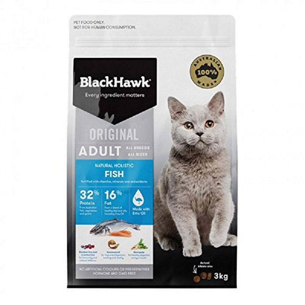 Black Hawk - Adult Cat Food. Fish, 1.5kg
