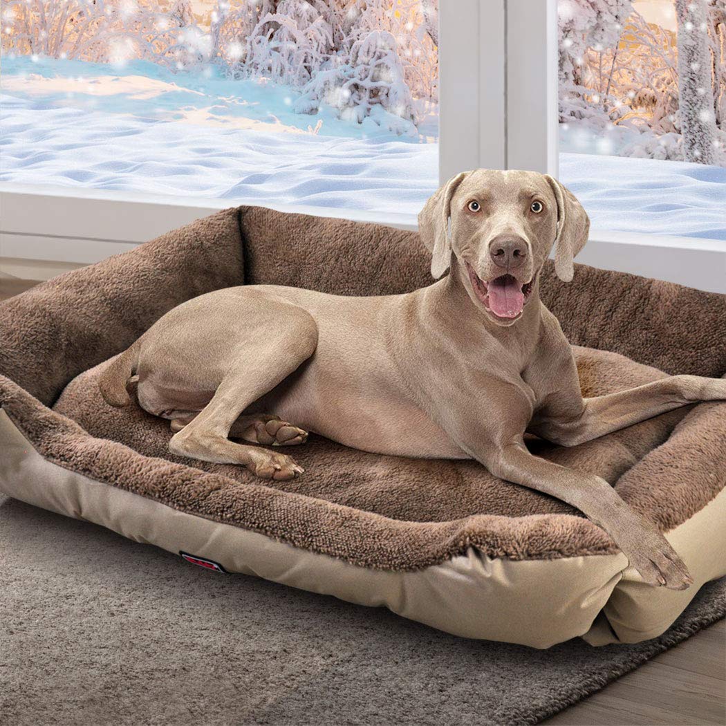 PaWz Pet Bed Mattress Dog Cat Pad Mat Cushion Soft Winter Warm X Large Cream XL in Cream