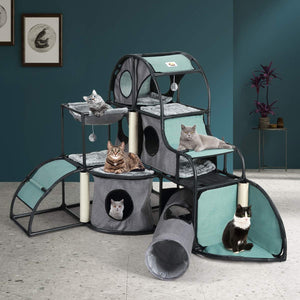 Petscene Multi-Level Cat Scratching Post Cat Tree Tower Kit Furniture Climber Condo House